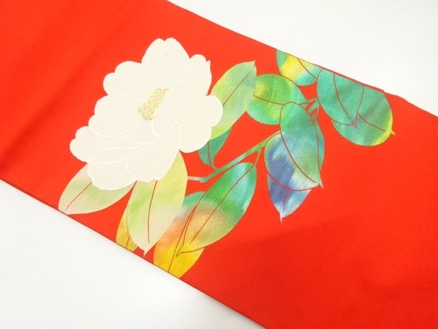 JAPANESE NAGOYA OBI / WOVEN FLOWER